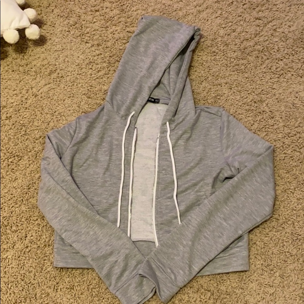 SHEIN Zip Up Grey Jacket